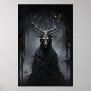 Affiche Créature Mystique Sombre Dark Academia, Sombre