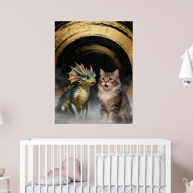 Affiche Créatures de chat-dragons mythiques surprises (Pépinière 2)
