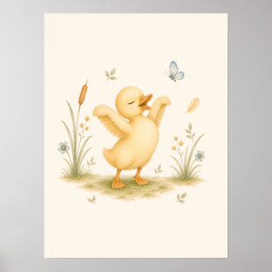 Affiche Crèche Canard Dansant
