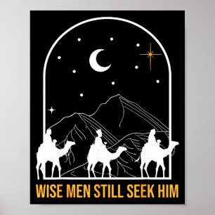 Affiche Crèche de la Nativité Les Sages Le Cherchent Encor
