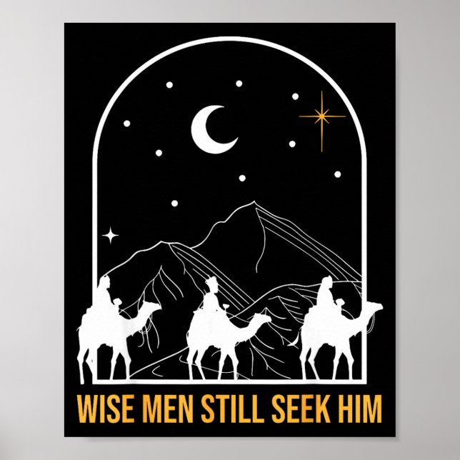 Affiche Crèche de la Nativité Les Sages Le Cherchent Encor (Devant)