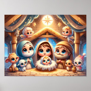 Affiche Crèche de Noël