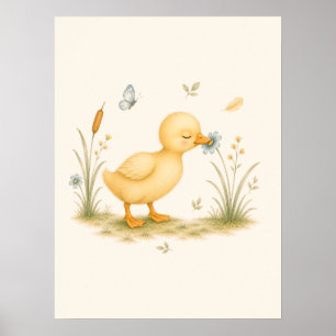 Affiche Crèche Little Duck & Wildflower