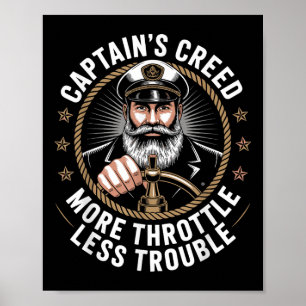 Affiche Credo des capitaines Plus d'accélérateur, moins de
