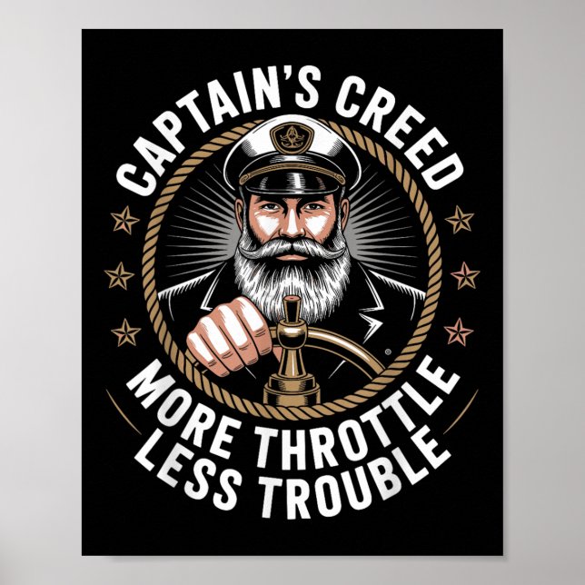 Affiche Credo des capitaines Plus d'accélérateur, moins de (Devant)