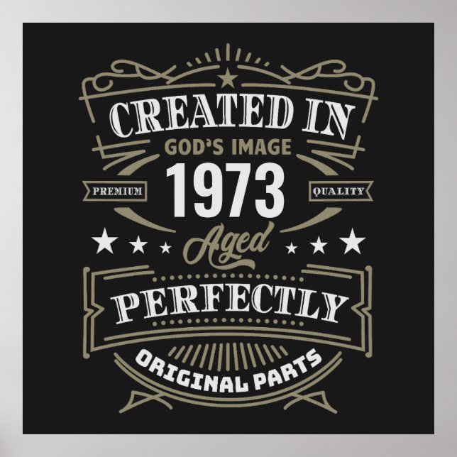 Affiche Créé dans l'image de Dieu Customisé (Devant)