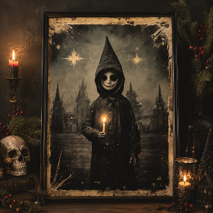 Affiche Creepmas Gothique Noël Vintage Horreur