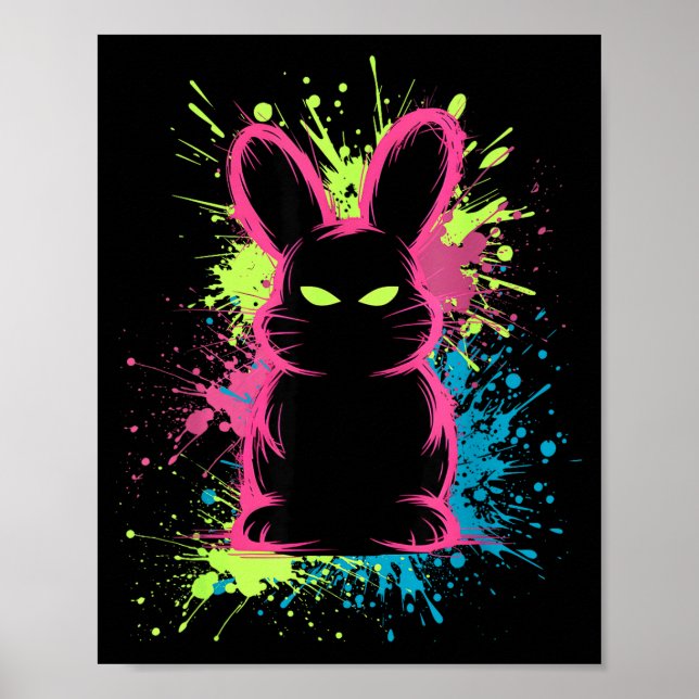 Affiche Creepy Cute Goth Bunny Horror Rabbit Sketch Alt Ng (Devant)