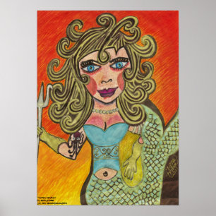 Affiche "Creepy Mermaid"