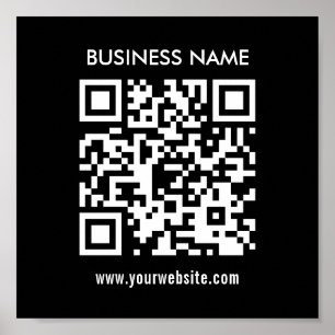 Affiche Créer du code QR instantanément   Design simple mo