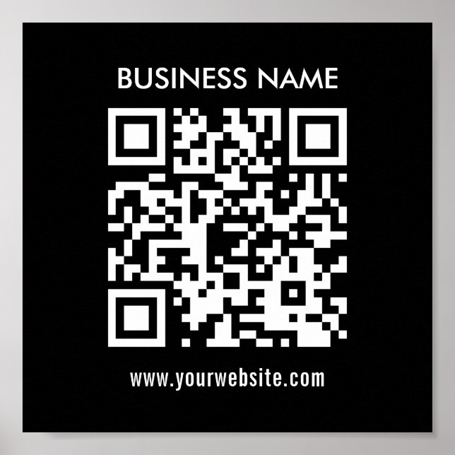 Affiche Créer du code QR instantanément | Design simple mo (Devant)