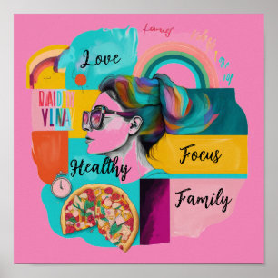 Affiche Créer ma vie de rêve : un conseil de vision pour l