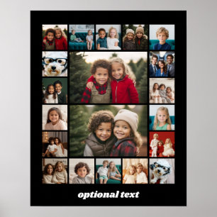 Affiche Créer un collage de photos personnalisé avec 20 ph