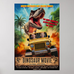 Affiche Créer un film d'aventure Dinosaure personnalisé