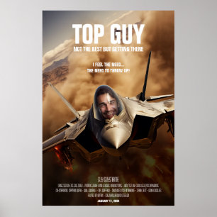Affiche Créer un film pilote d'avion haut de gamme personn