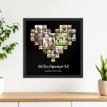 Affiche Créer votre propre coeur en forme de collage photo<br><div class="desc">Créez votre propre affiche photo collage en forme de coeur avec vos photos préférées dans une grille photo en forme de coeur d'amour. Ajoutez votre texte personnalisé dans une typographie minimaliste moderne.</div>
