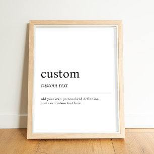 Affiche Créer votre propre définition de dictionnaire Word