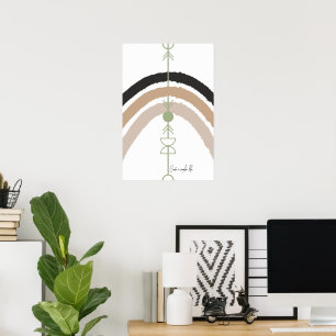Affiche Créez une vie plus simple - Arche abstraite