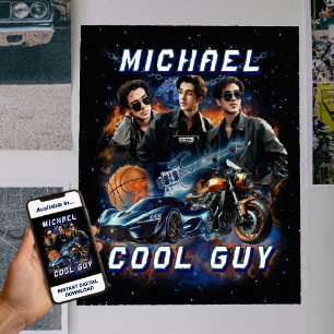 Affiche Créez vos propres photos de bootleg rétro 90s et Y