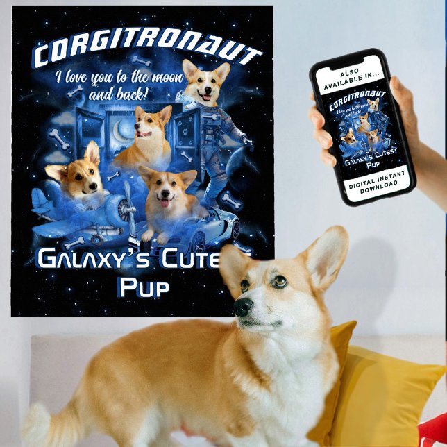 Affiche Créez vos propres photos rétro de chiens de compag (Créateur téléchargé)