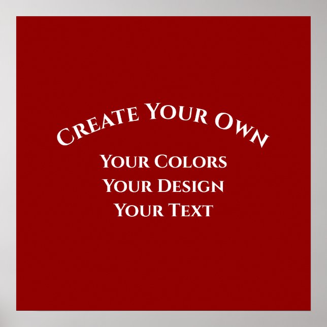 Affiche Créez votre propre (Devant)