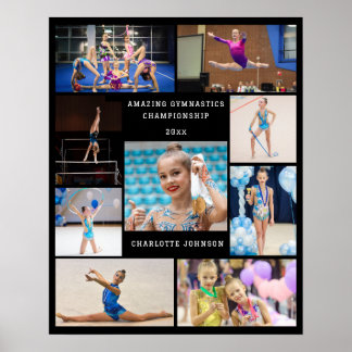 Affiche Créez votre propre 9 photo Collage de gymnastique