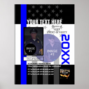 Affiche Créez votre propre avec 3 images et 9 lignes de te