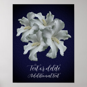 Affiche Créez votre propre bouquet de fleurs d'Hibiscus bl