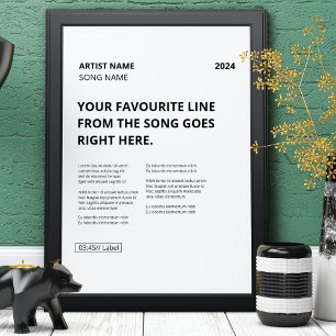 Affiche Créez votre propre chanson personnalisée