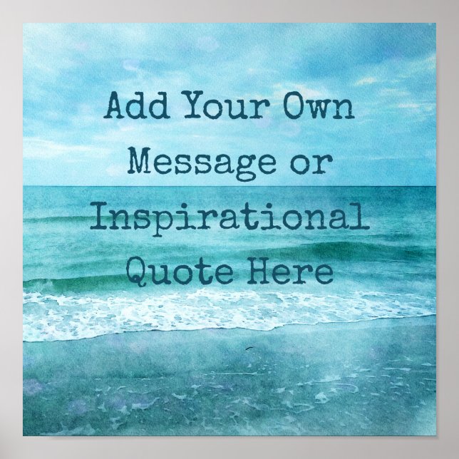 Affiche Créez Votre Propre Citation Inspirante Motivationn (Devant)