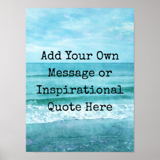 Affiche Créez Votre Propre Citation Inspirante Motivationn
