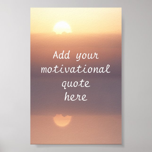 Affiche Créez votre propre citation motivante (Devant)