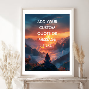 Affiche Créez Votre Propre Citation Motivante - Ciel-Monta