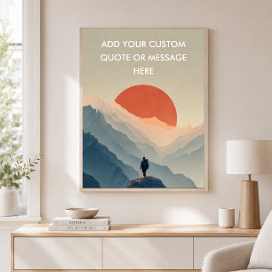 Affiche Créez Votre Propre Citation Motivationnelle Couche