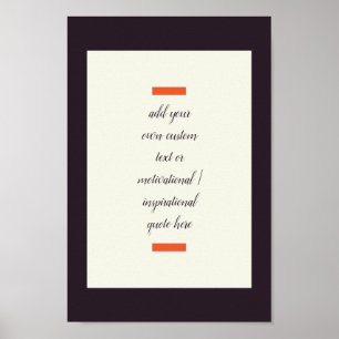 Affiche Créez Votre Propre Citation Motivationnelle / Insp