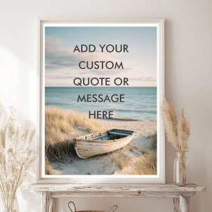 Affiche Créez Votre Propre Citation Motivationnelle - Rame
