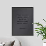 Affiche Créez votre propre citation noire Matte<br><div class="desc">Créez votre propre devis d'illustration murale personnalisée. Caractéristiques typographie minimaliste de machine à écrire en noir mat.</div>