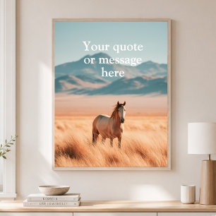 Affiche Créez Votre Propre Citation - Paysage Occidental C