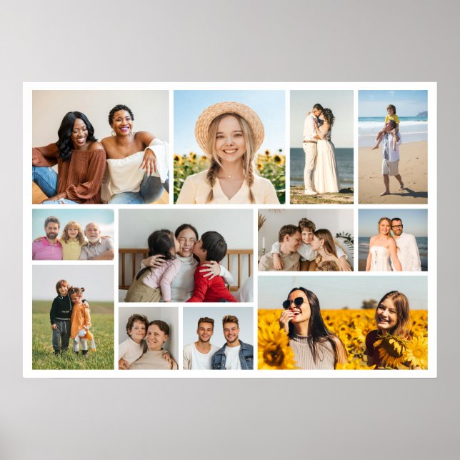 Affiche Créez votre propre collage de 12 photos (Devant)