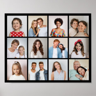 Affiche Créez votre propre collage de 12 photos