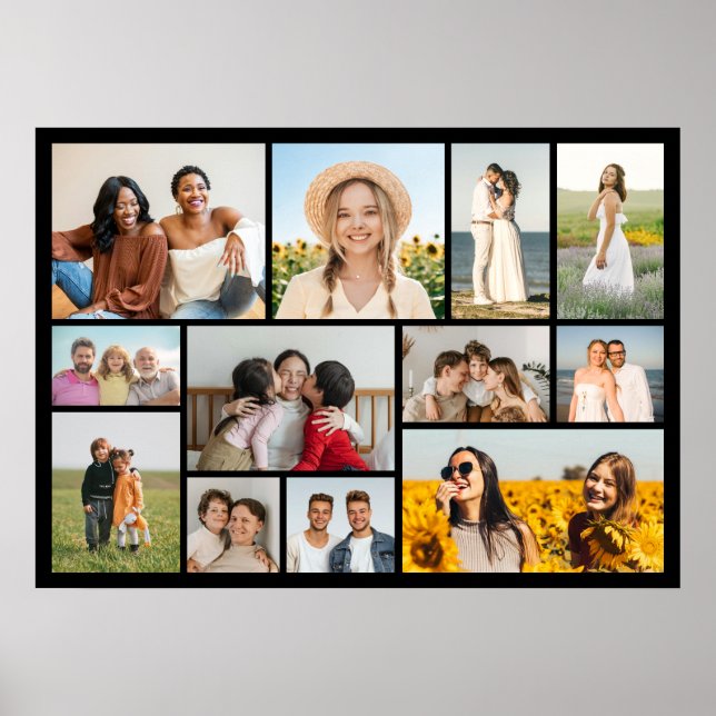 Affiche Créez votre propre collage de 12 photos (Devant)