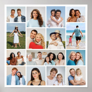 Affiche Créez votre propre collage de 15 photos