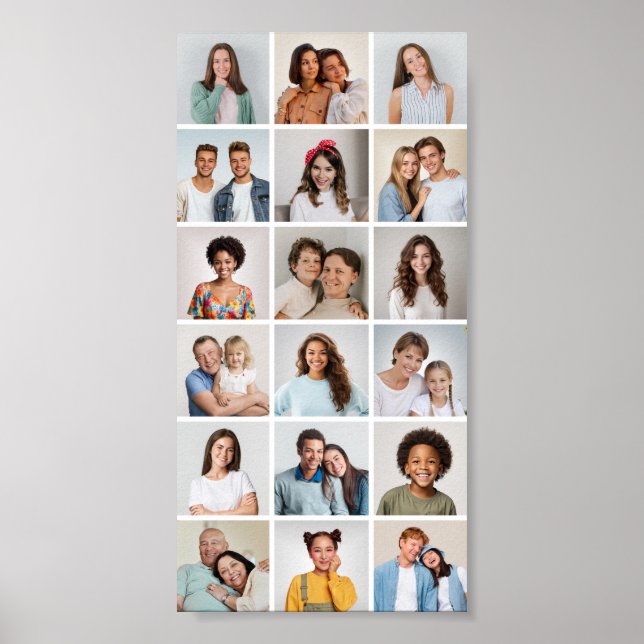 Affiche Créez votre propre collage de 18 photos (Devant)