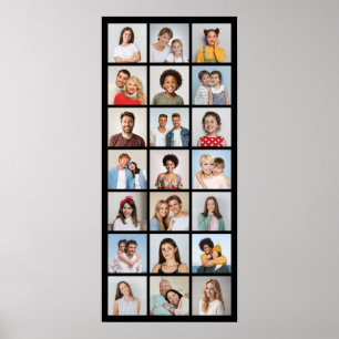 Affiche Créez votre propre collage de 21 photos avec coule