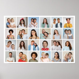 Affiche Créez Votre Propre Collage de 28 Photos