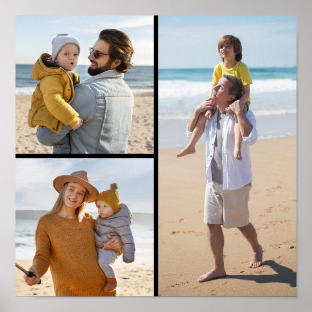 Affiche Créez votre propre collage de 3 photos (Devant)