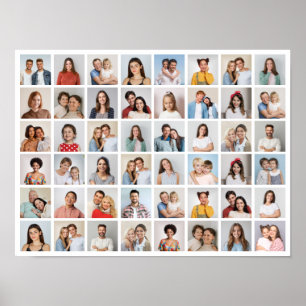 Affiche Créez votre propre collage de 48 photos