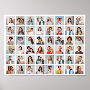 Affiche Créez votre propre collage de 48 photos