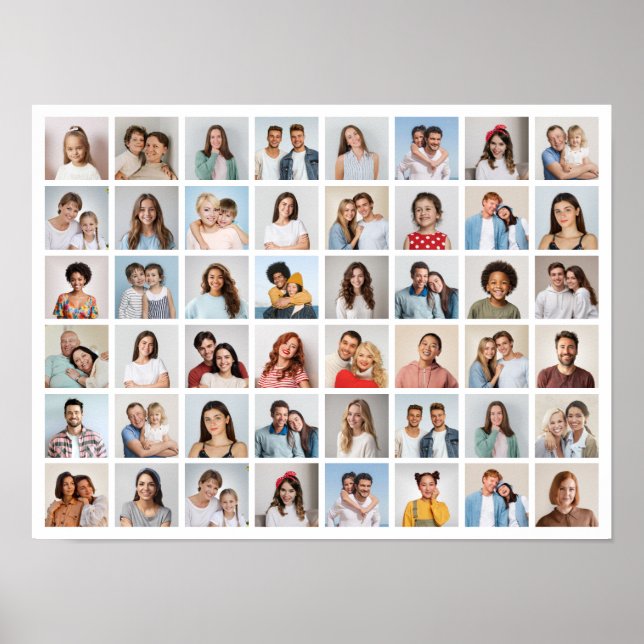 Affiche Créez votre propre collage de 48 photos (Devant)