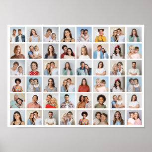 Affiche Créez votre propre collage de 48 photos